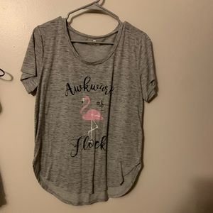 Size large gray t-shirt